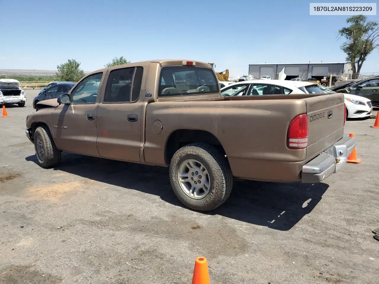 2001 Dodge Dakota Quad VIN: 1B7GL2AN81S223209 Lot: 61653555