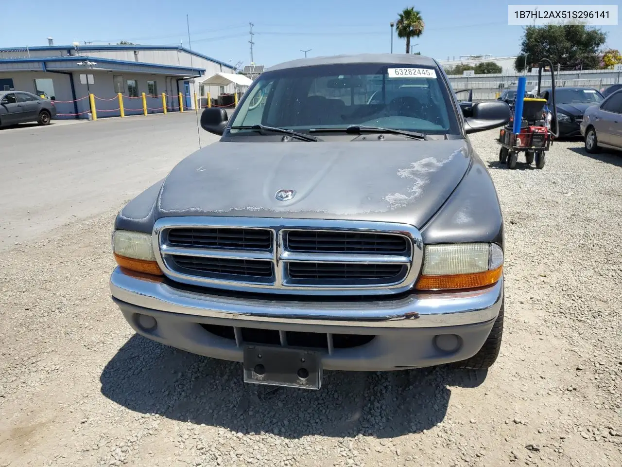 2001 Dodge Dakota Quad VIN: 1B7HL2AX51S296141 Lot: 63282445