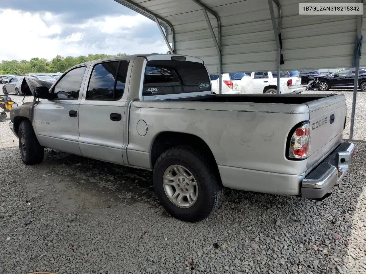2001 Dodge Dakota Quad VIN: 1B7GL2AN31S215342 Lot: 64546995