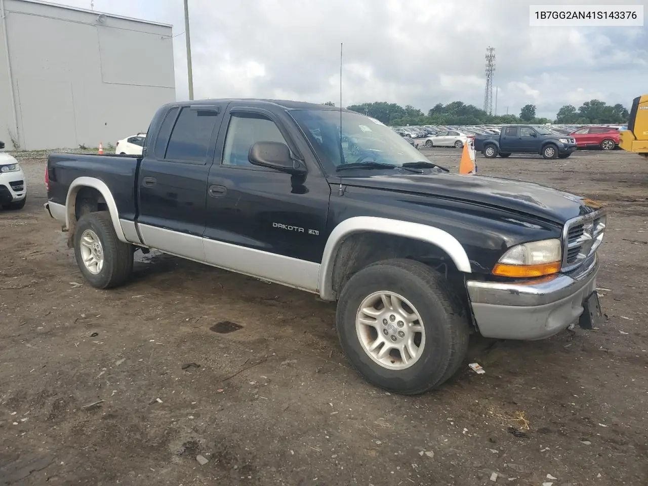 2001 Dodge Dakota Quad VIN: 1B7GG2AN41S143376 Lot: 64781805