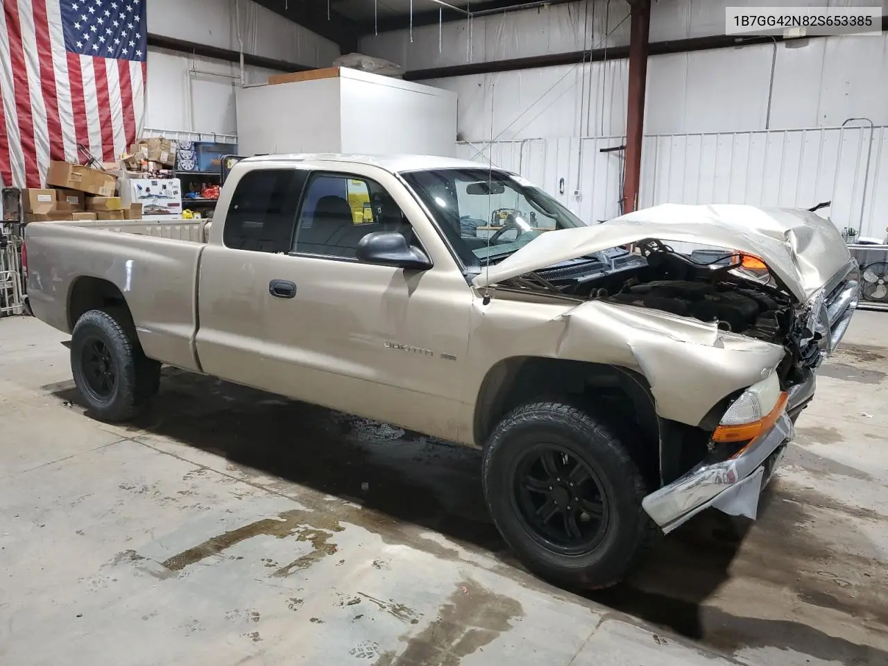 2002 Dodge Dakota Slt VIN: 1B7GG42N82S653385 Lot: 49811535