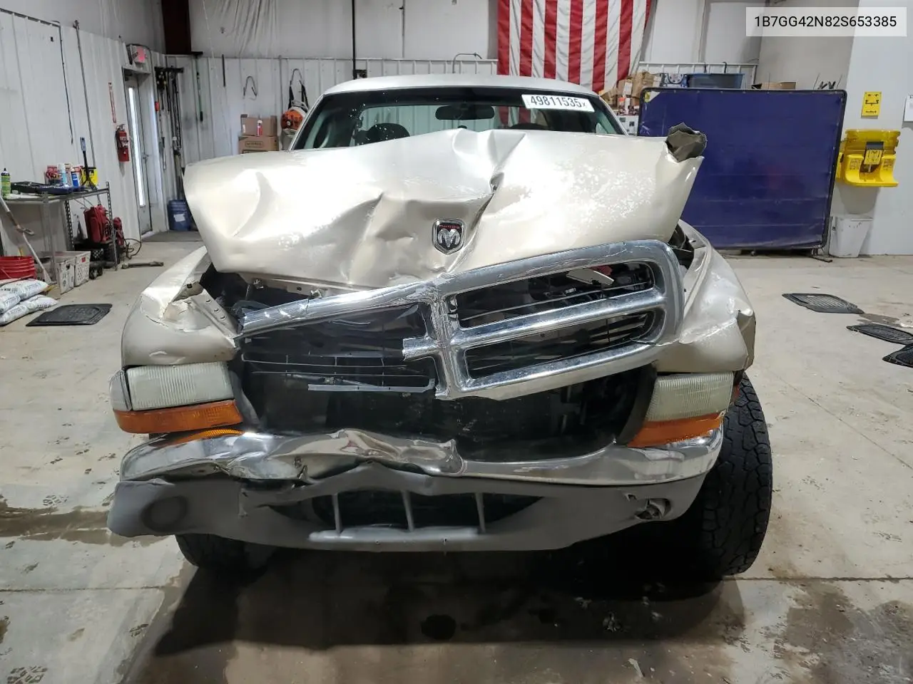 2002 Dodge Dakota Slt VIN: 1B7GG42N82S653385 Lot: 49811535