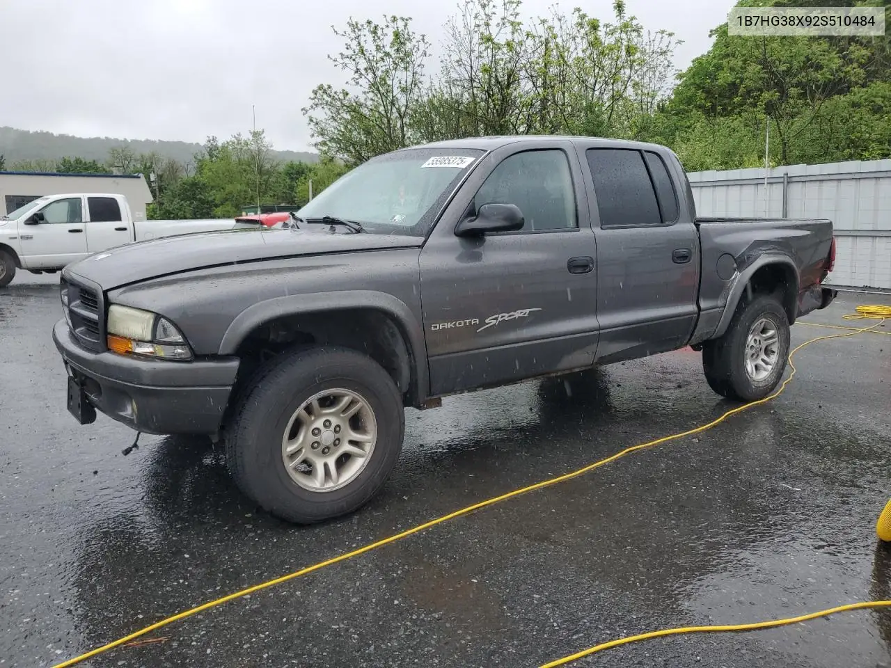 2002 Dodge Dakota Quad Sport VIN: 1B7HG38X92S510484 Lot: 55985375