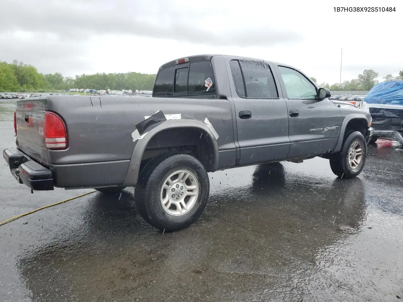 2002 Dodge Dakota Quad Sport VIN: 1B7HG38X92S510484 Lot: 55985375