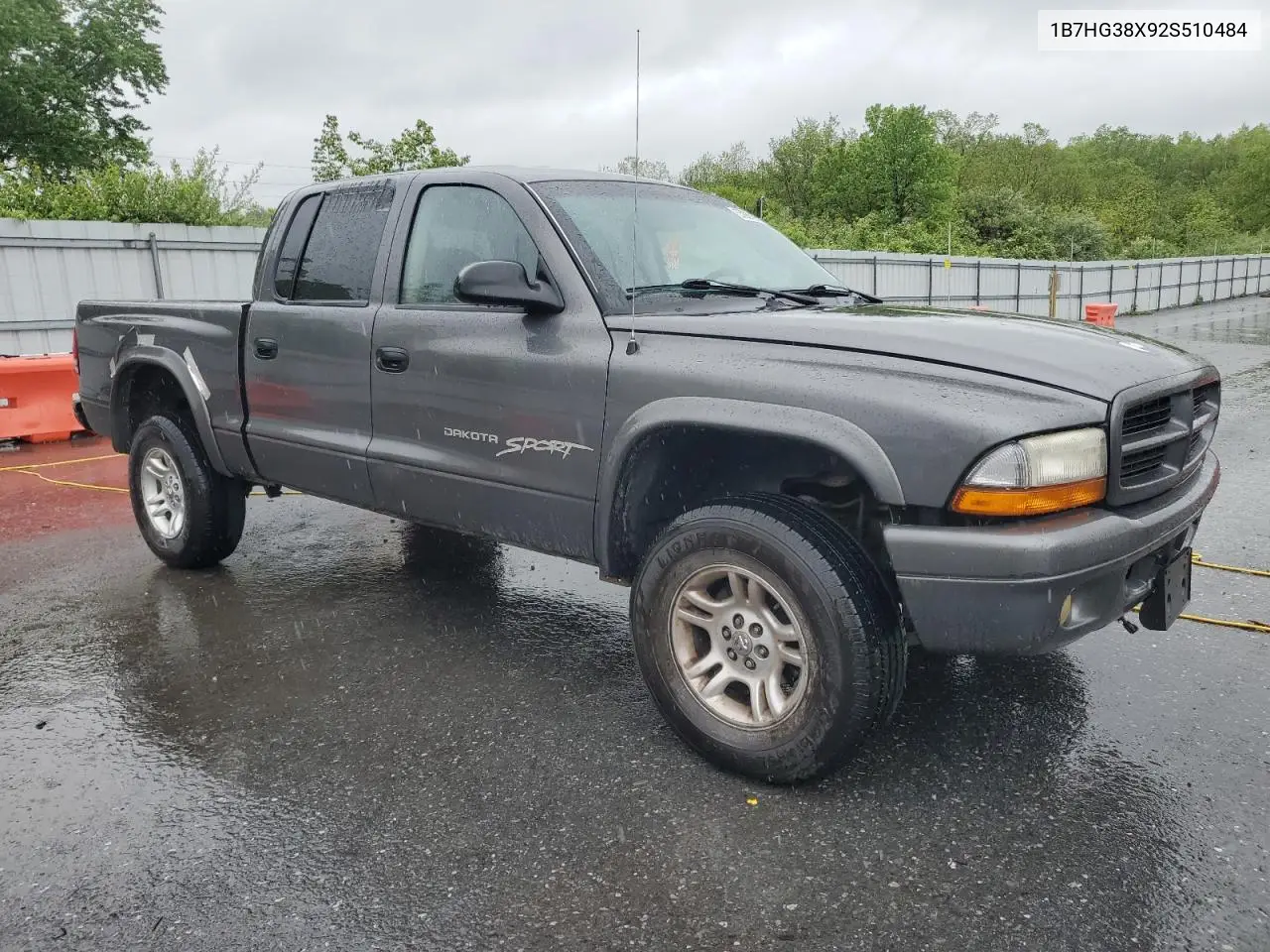 2002 Dodge Dakota Quad Sport VIN: 1B7HG38X92S510484 Lot: 55985375