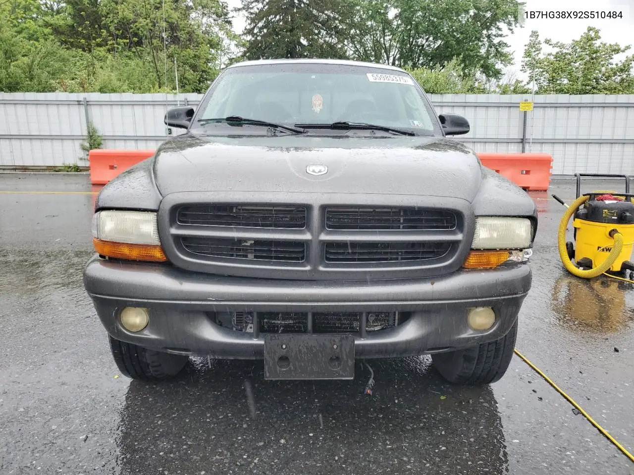 2002 Dodge Dakota Quad Sport VIN: 1B7HG38X92S510484 Lot: 55985375