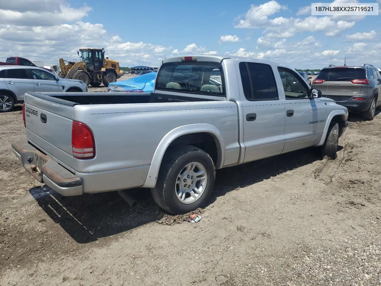 2002 Dodge Dakota Quad Sport VIN: 1B7HL38XX2S719521 Lot: 56207725