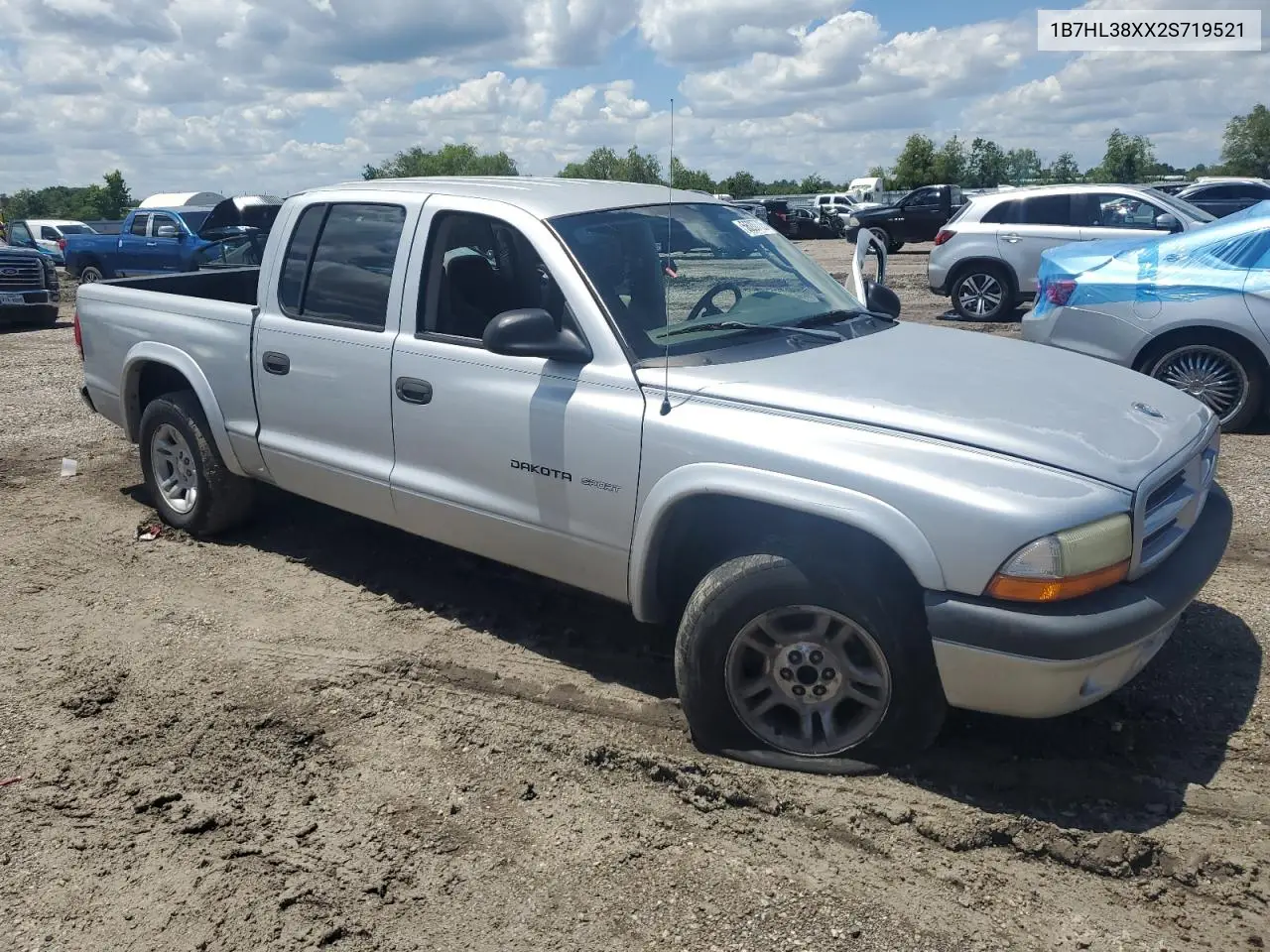 2002 Dodge Dakota Quad Sport VIN: 1B7HL38XX2S719521 Lot: 56207725