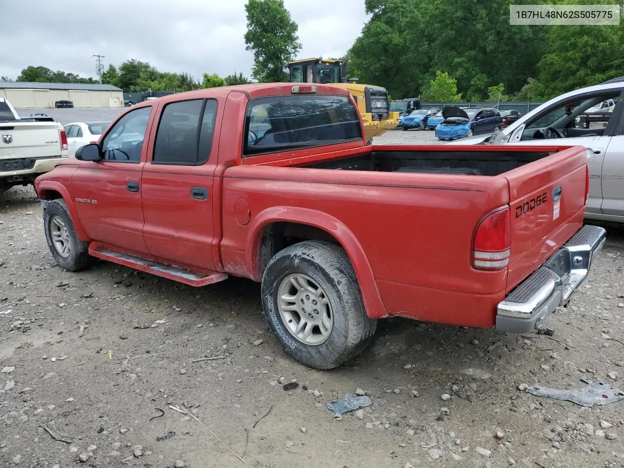2002 Dodge Dakota Quad Slt VIN: 1B7HL48N62S505775 Lot: 56285235