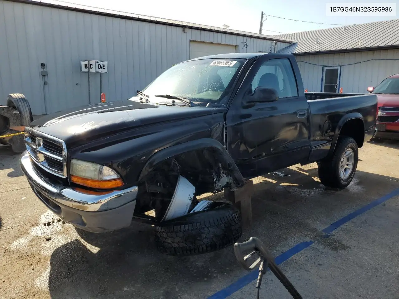 2002 Dodge Dakota Slt VIN: 1B7GG46N32S595986 Lot: 62066955