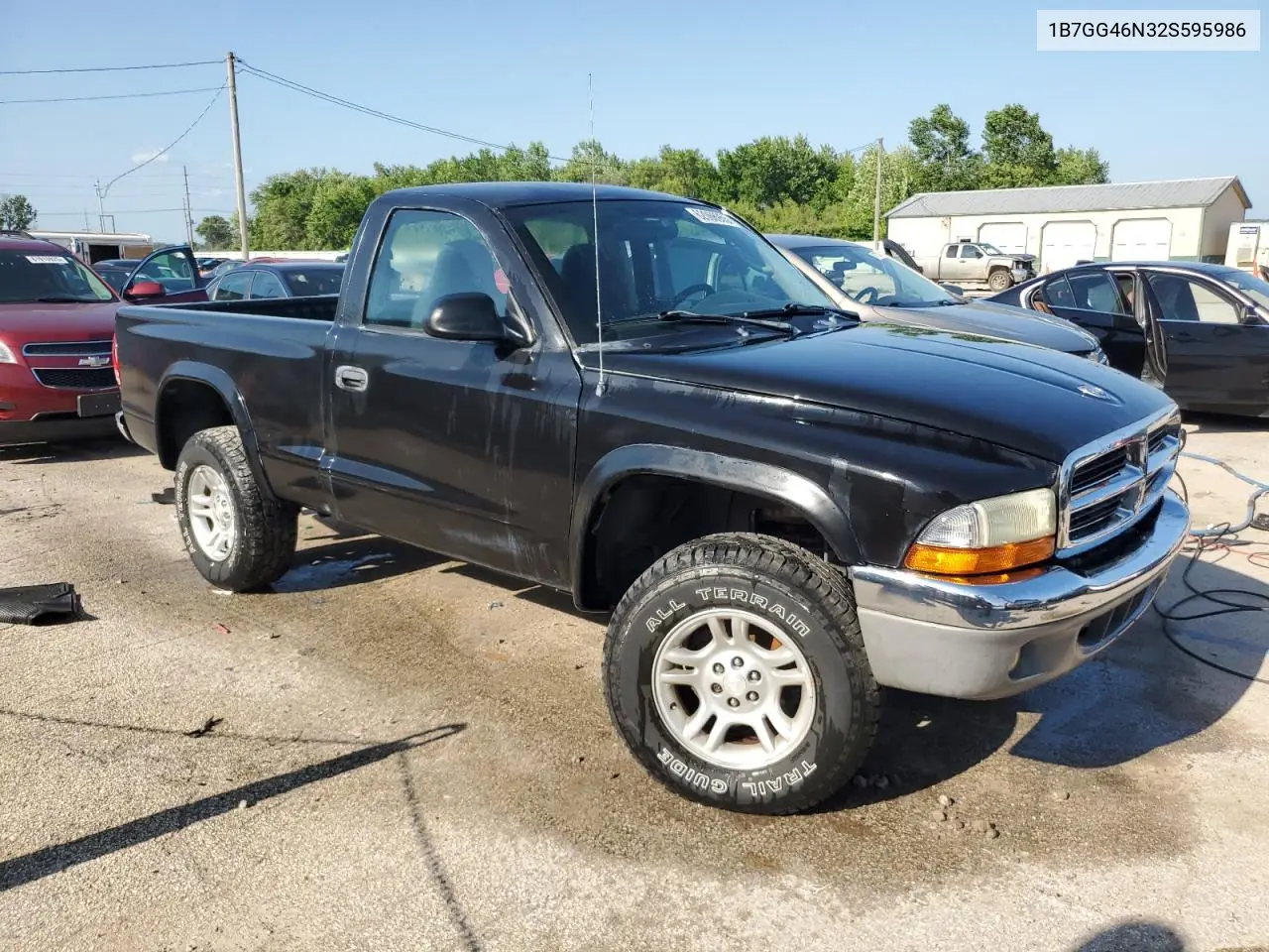 2002 Dodge Dakota Slt VIN: 1B7GG46N32S595986 Lot: 62066955