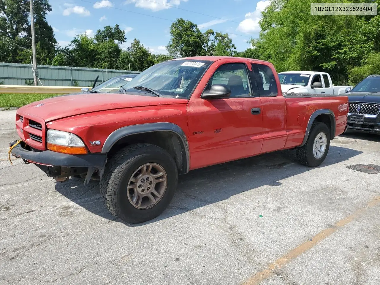 2002 Dodge Dakota Base VIN: 1B7GL12X32S528404 Lot: 62110475