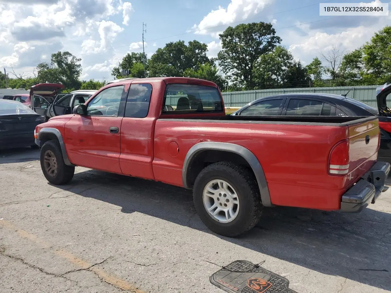 2002 Dodge Dakota Base VIN: 1B7GL12X32S528404 Lot: 62110475