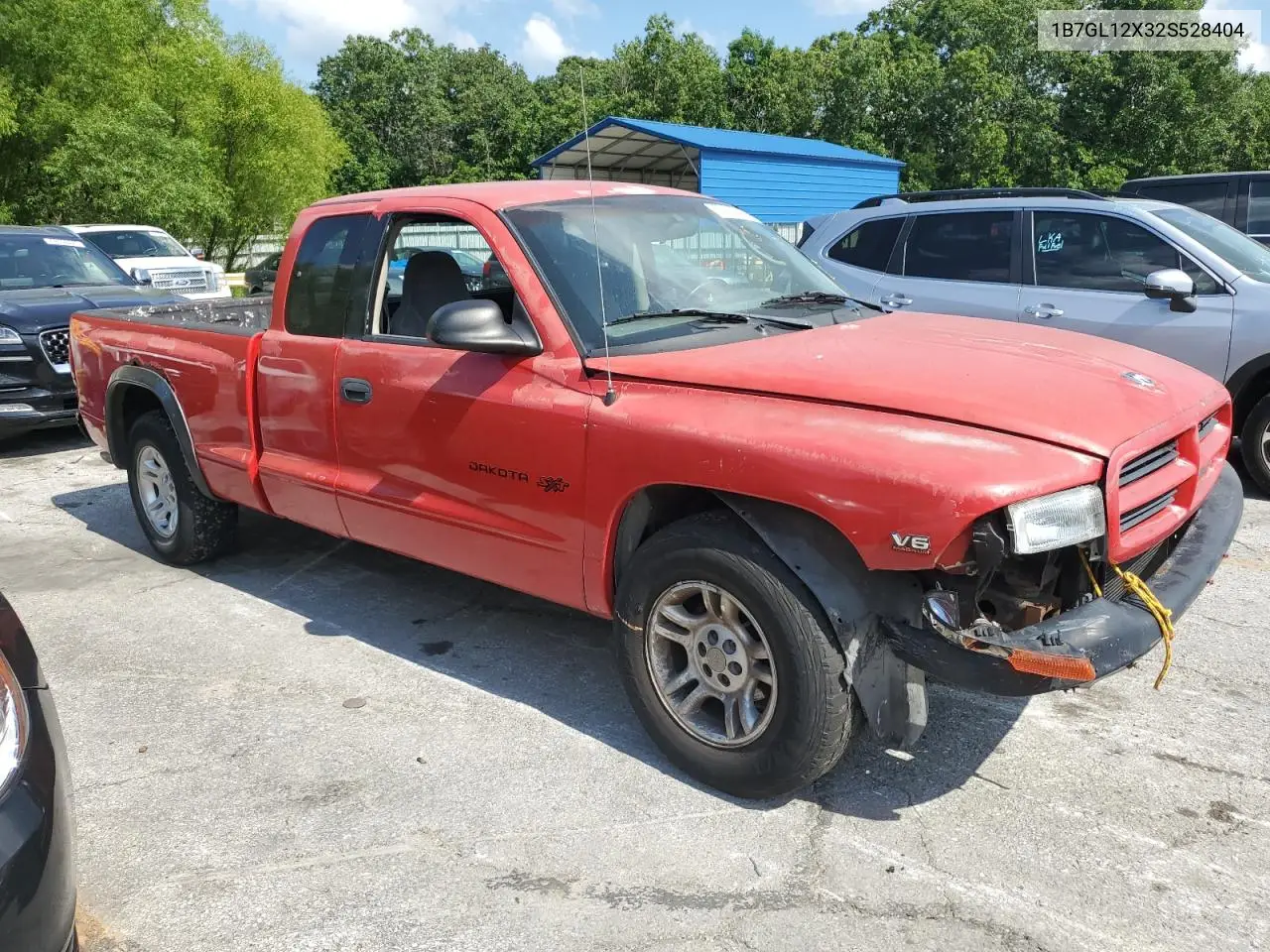 2002 Dodge Dakota Base VIN: 1B7GL12X32S528404 Lot: 62110475