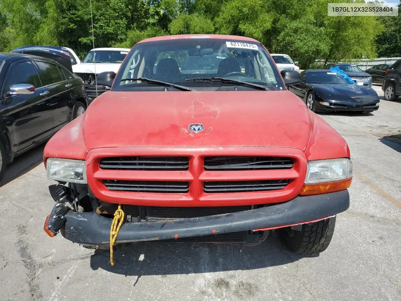 2002 Dodge Dakota Base VIN: 1B7GL12X32S528404 Lot: 62110475