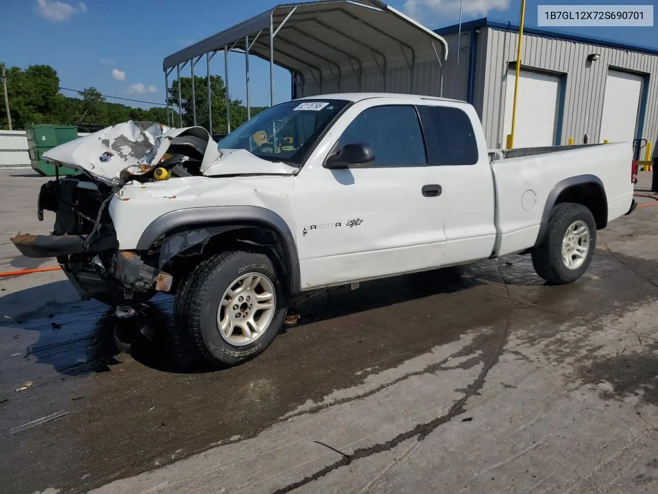 2002 Dodge Dakota Base VIN: 1B7GL12X72S690701 Lot: 62176795