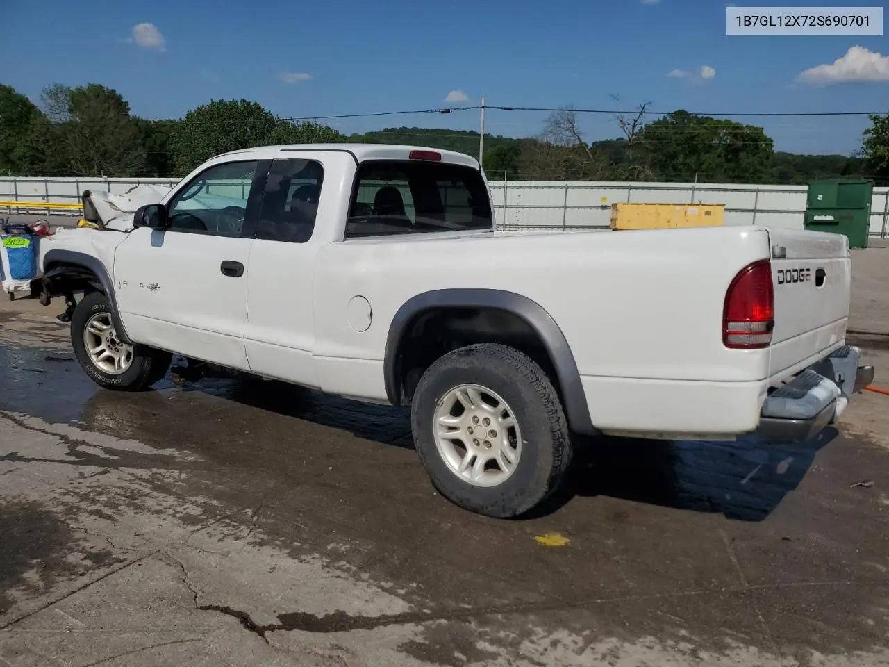 2002 Dodge Dakota Base VIN: 1B7GL12X72S690701 Lot: 62176795