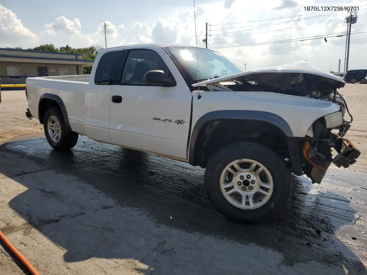 2002 Dodge Dakota Base VIN: 1B7GL12X72S690701 Lot: 62176795