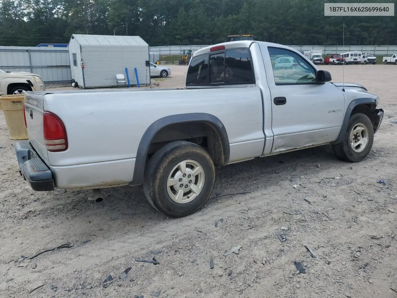 2002 Dodge Dakota Base VIN: 1B7FL16X62S699640 Lot: 62934725