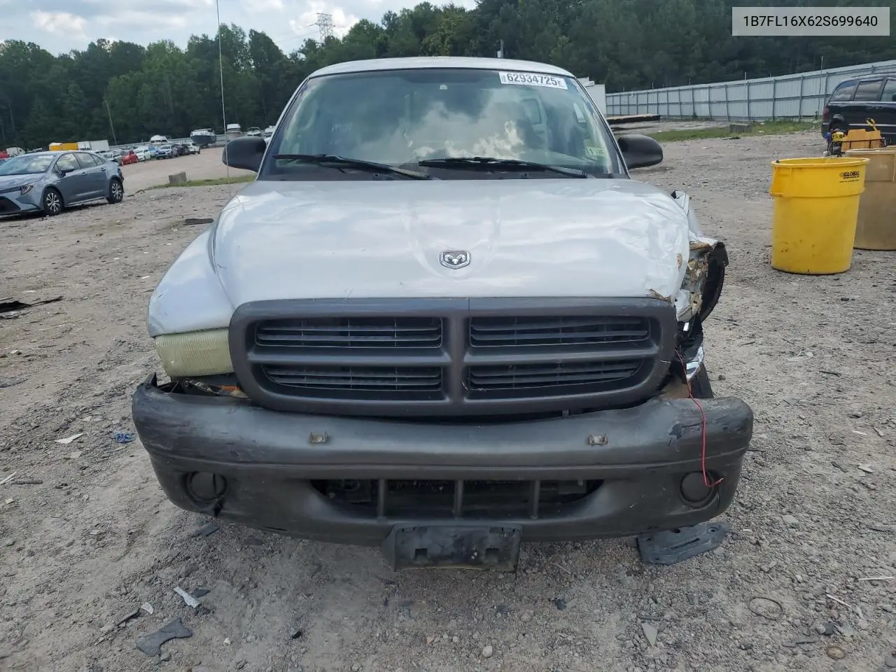 2002 Dodge Dakota Base VIN: 1B7FL16X62S699640 Lot: 62934725