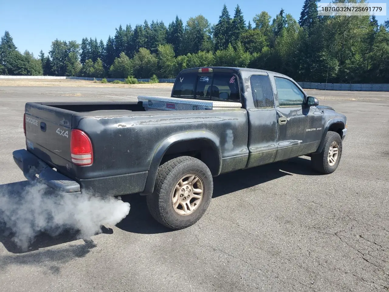 2002 Dodge Dakota Sport VIN: 1B7GG32N72S691779 Lot: 63165685