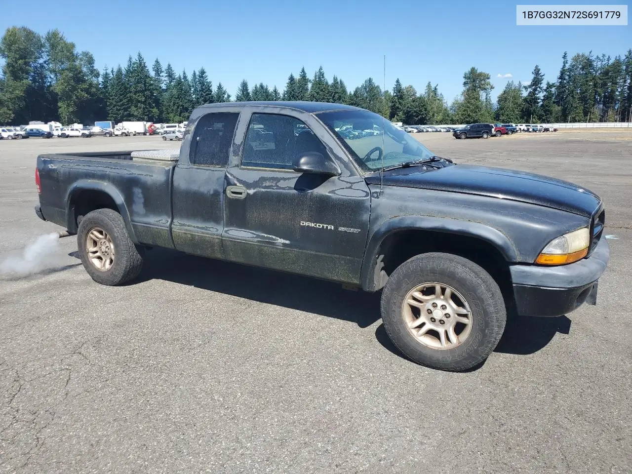 2002 Dodge Dakota Sport VIN: 1B7GG32N72S691779 Lot: 63165685