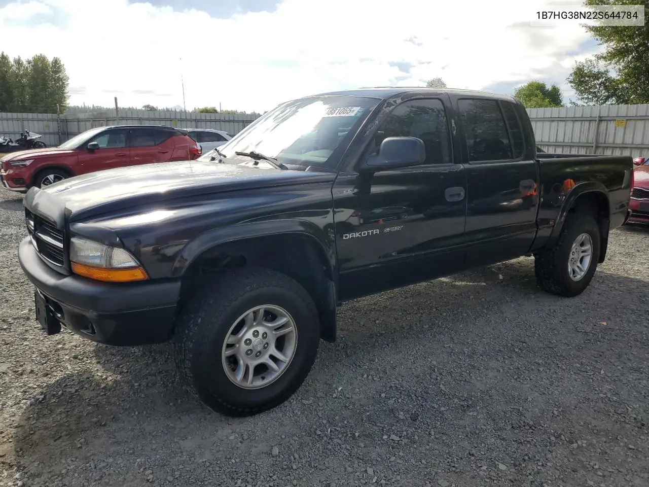 2002 Dodge Dakota Quad Sport VIN: 1B7HG38N22S644784 Lot: 64881065