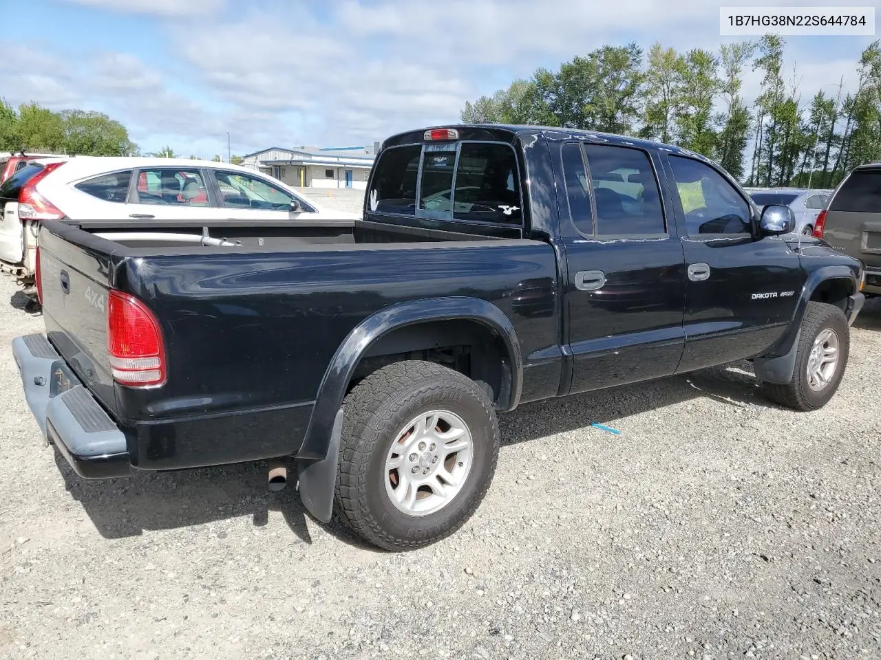2002 Dodge Dakota Quad Sport VIN: 1B7HG38N22S644784 Lot: 64881065