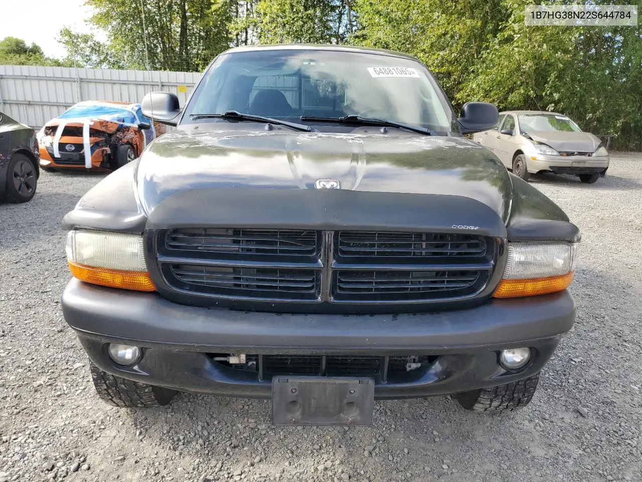 2002 Dodge Dakota Quad Sport VIN: 1B7HG38N22S644784 Lot: 64881065