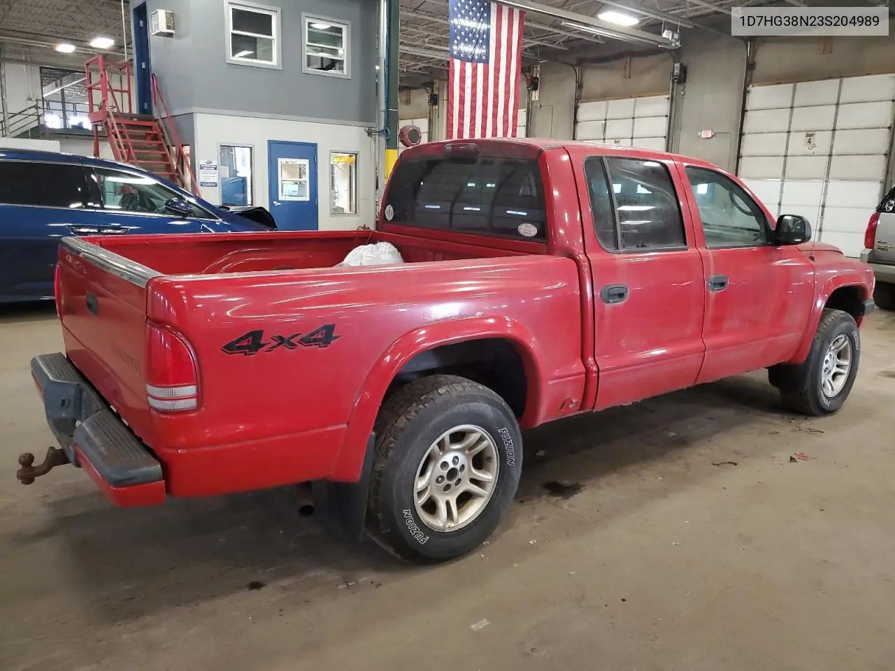 2003 Dodge Dakota Quad Sport VIN: 1D7HG38N23S204989 Lot: 49732705