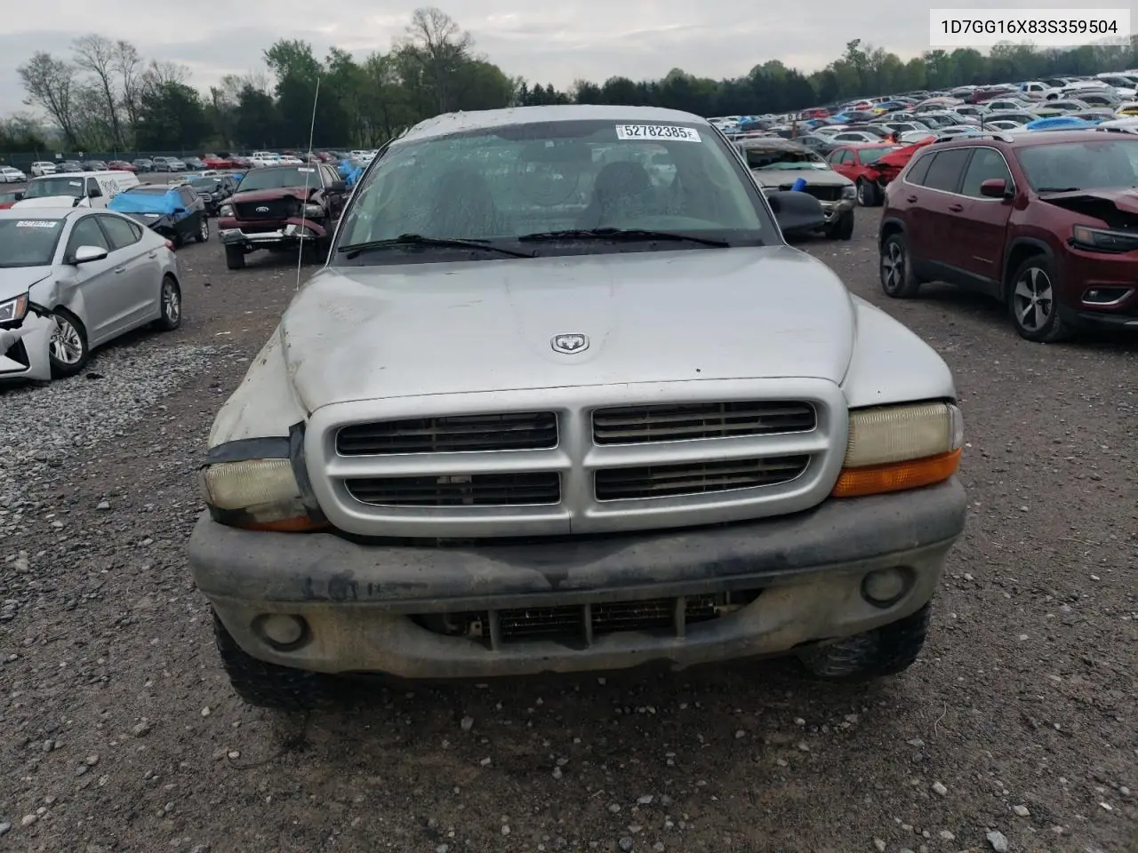 2003 Dodge Dakota Sxt VIN: 1D7GG16X83S359504 Lot: 52782385