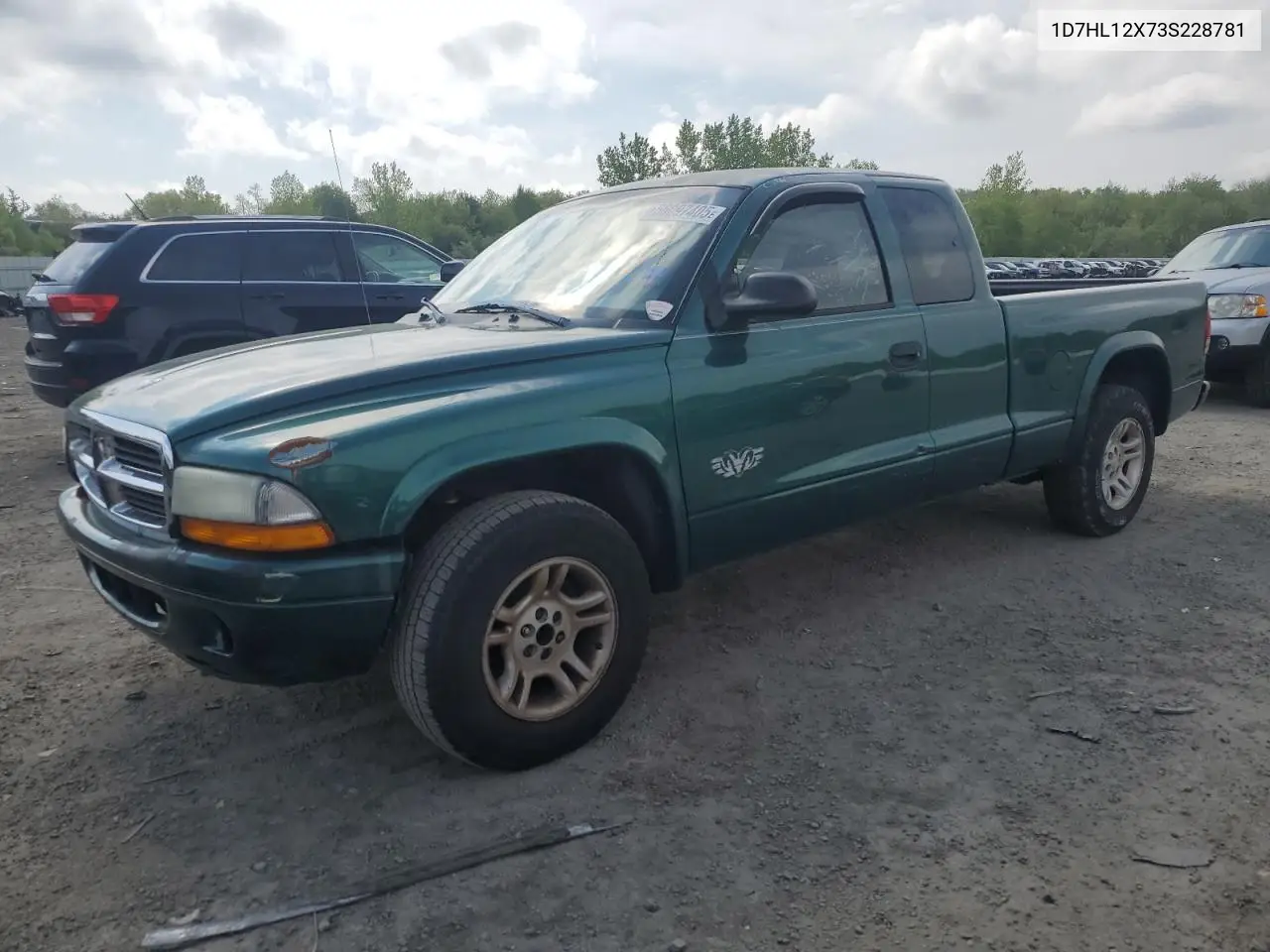 2003 Dodge Dakota Sxt VIN: 1D7HL12X73S228781 Lot: 56097405