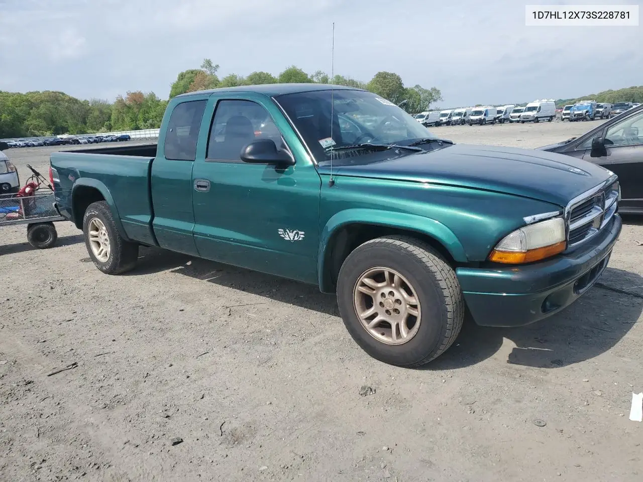 2003 Dodge Dakota Sxt VIN: 1D7HL12X73S228781 Lot: 56097405