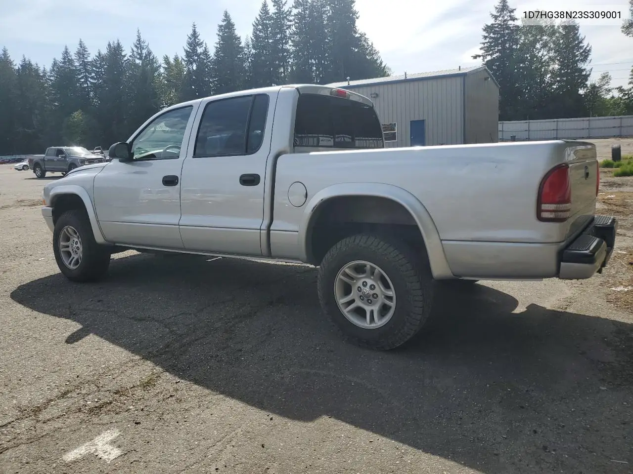 2003 Dodge Dakota Quad Sport VIN: 1D7HG38N23S309001 Lot: 56595945