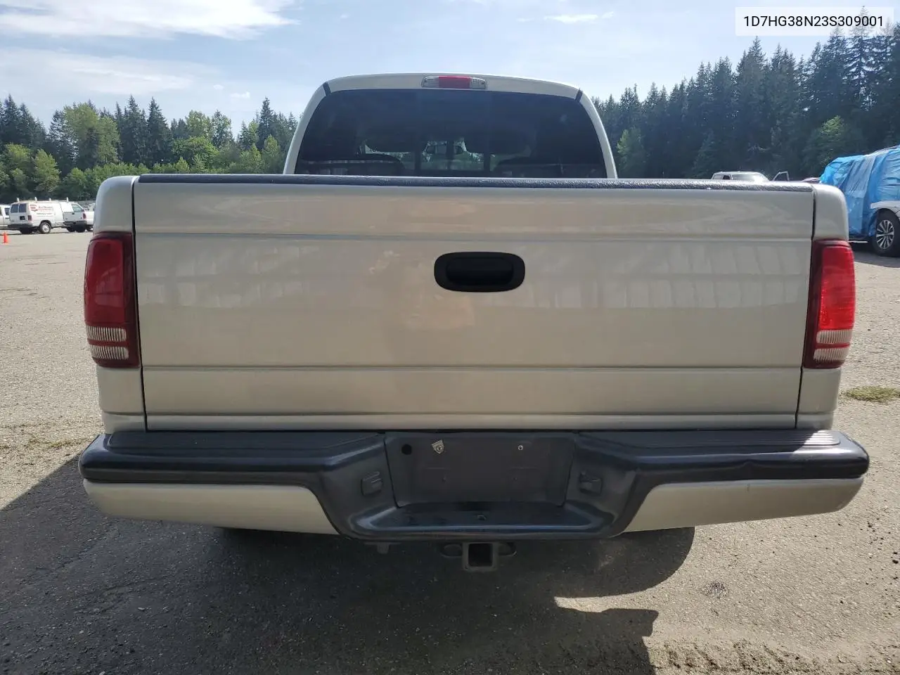 2003 Dodge Dakota Quad Sport VIN: 1D7HG38N23S309001 Lot: 56595945