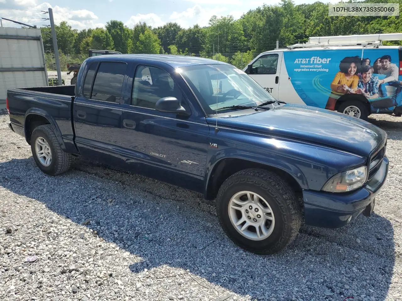 2003 Dodge Dakota Quad Sport VIN: 1D7HL38X73S350060 Lot: 56656905