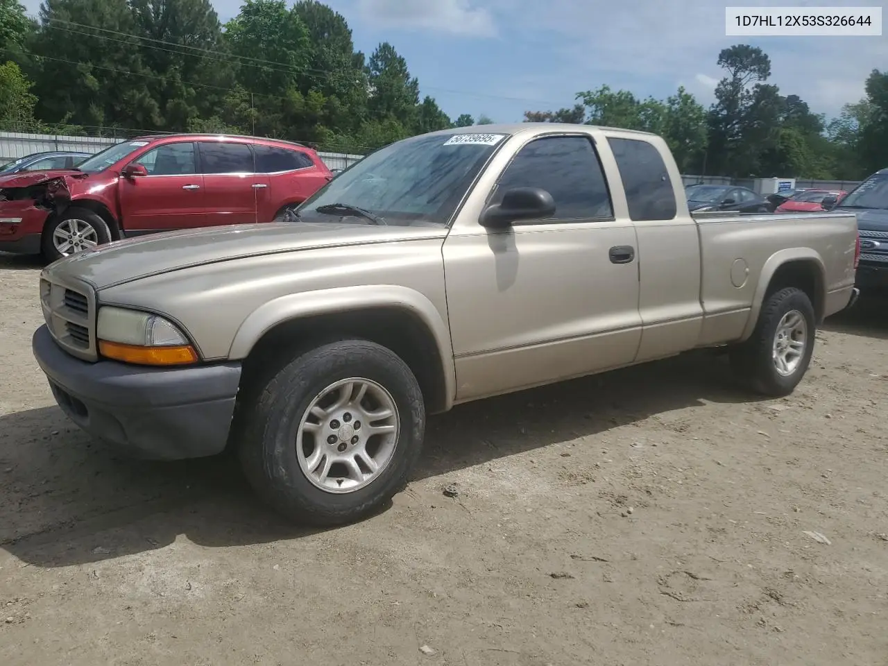 2003 Dodge Dakota Sxt VIN: 1D7HL12X53S326644 Lot: 56739695