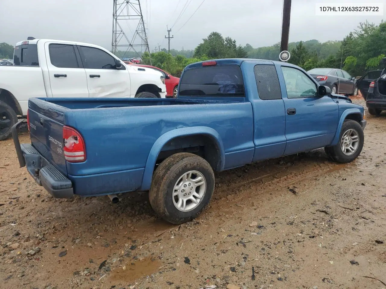 2003 Dodge Dakota Sxt VIN: 1D7HL12X63S275722 Lot: 56786855
