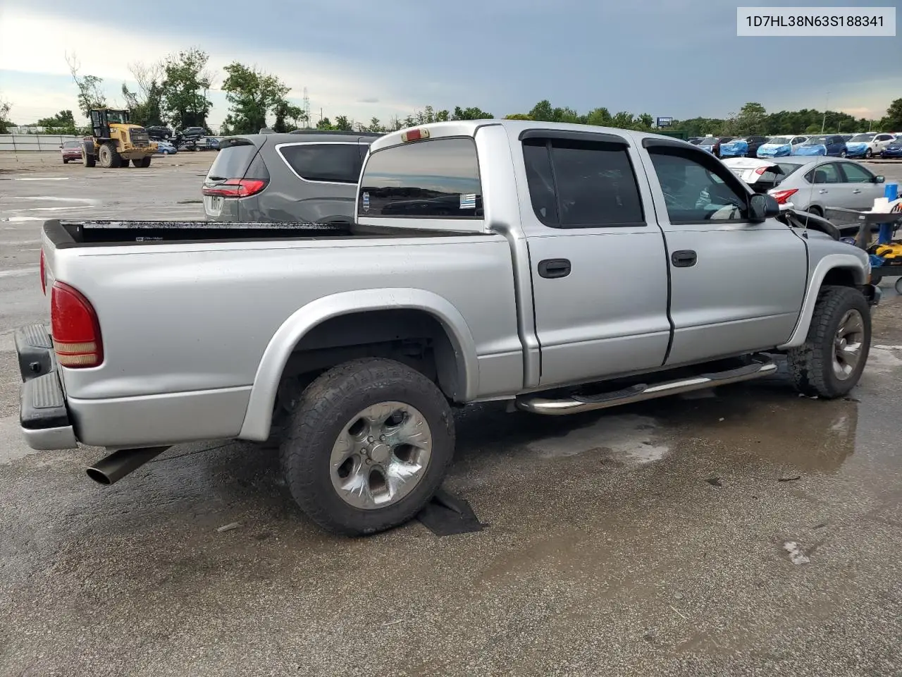 2003 Dodge Dakota Quad Sport VIN: 1D7HL38N63S188341 Lot: 61622355