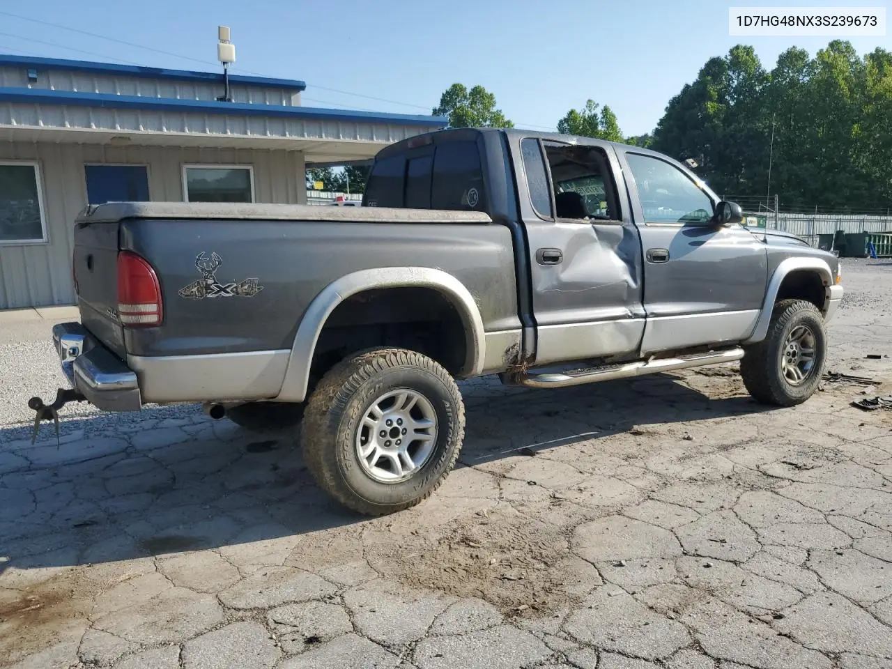 2003 Dodge Dakota Quad Slt VIN: 1D7HG48NX3S239673 Lot: 61751555