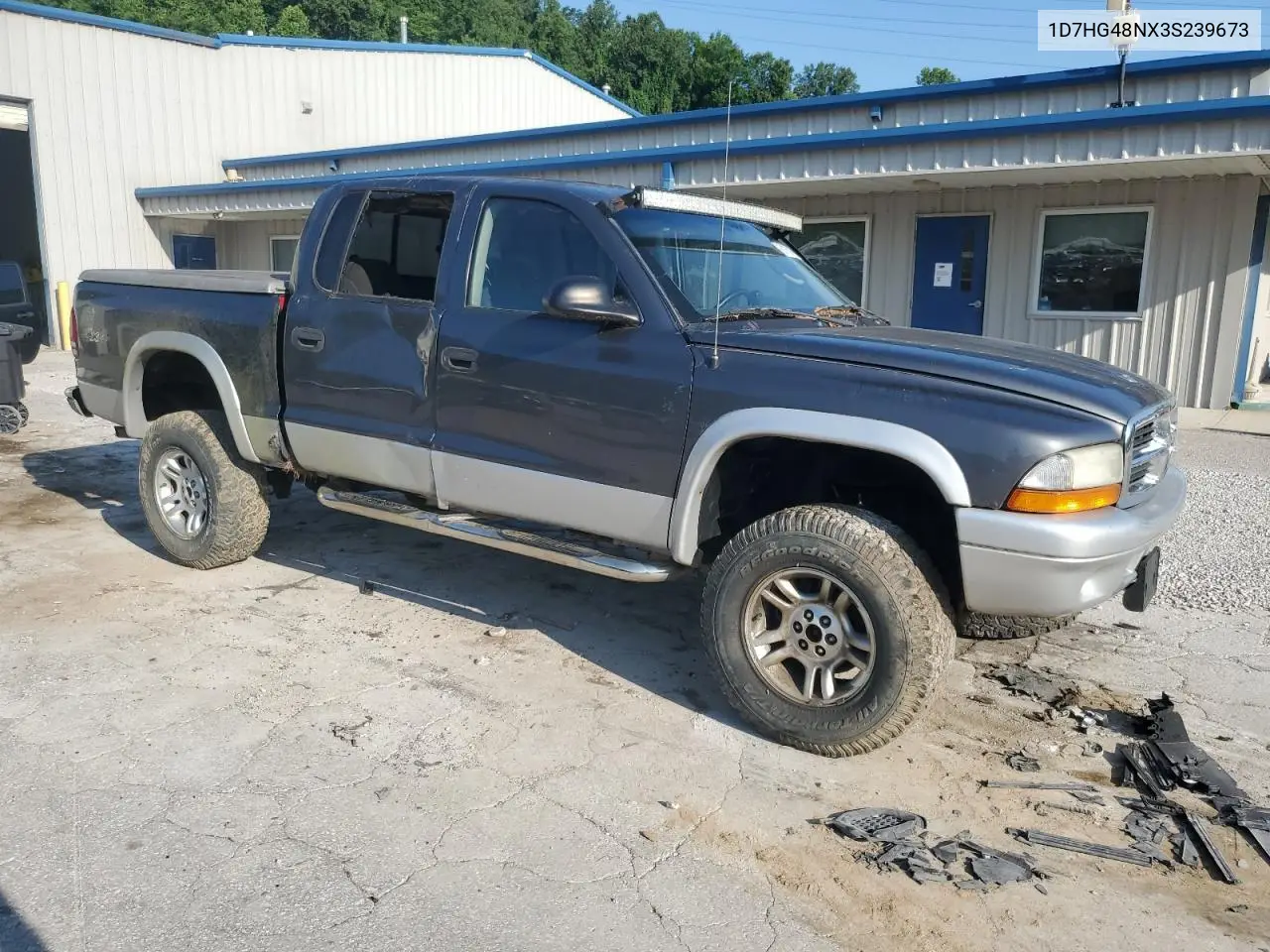 2003 Dodge Dakota Quad Slt VIN: 1D7HG48NX3S239673 Lot: 61751555