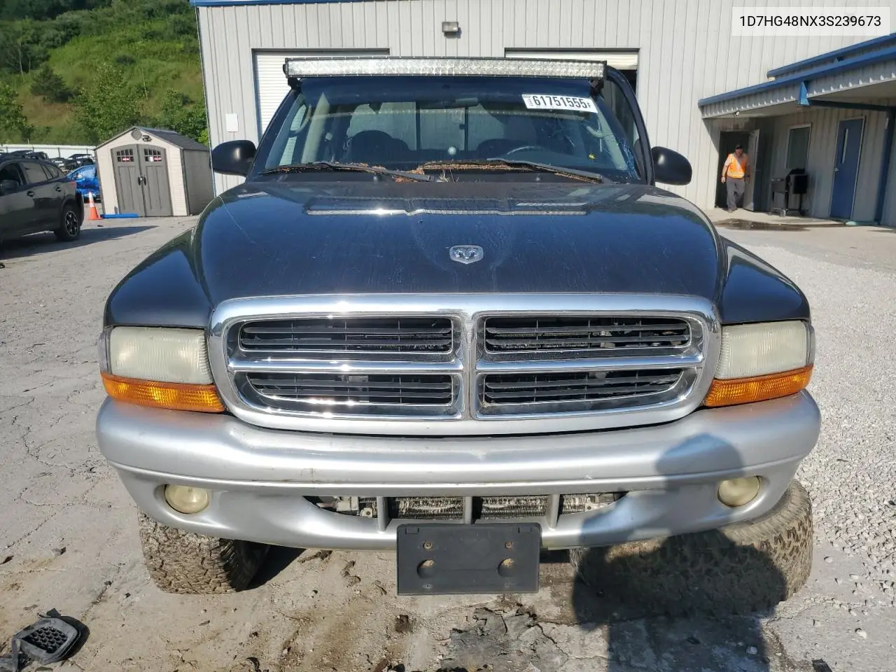 2003 Dodge Dakota Quad Slt VIN: 1D7HG48NX3S239673 Lot: 61751555