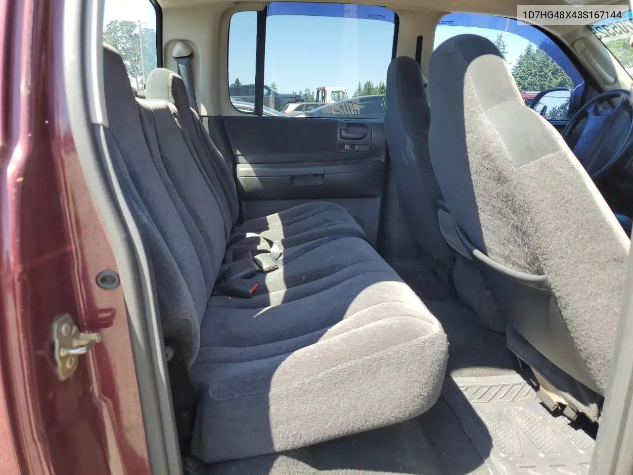 2003 Dodge Dakota Quad Slt VIN: 1D7HG48X43S167144 Lot: 62705325