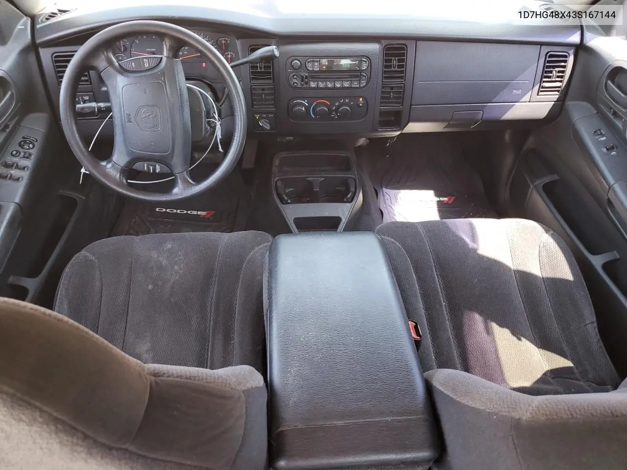 2003 Dodge Dakota Quad Slt VIN: 1D7HG48X43S167144 Lot: 62705325