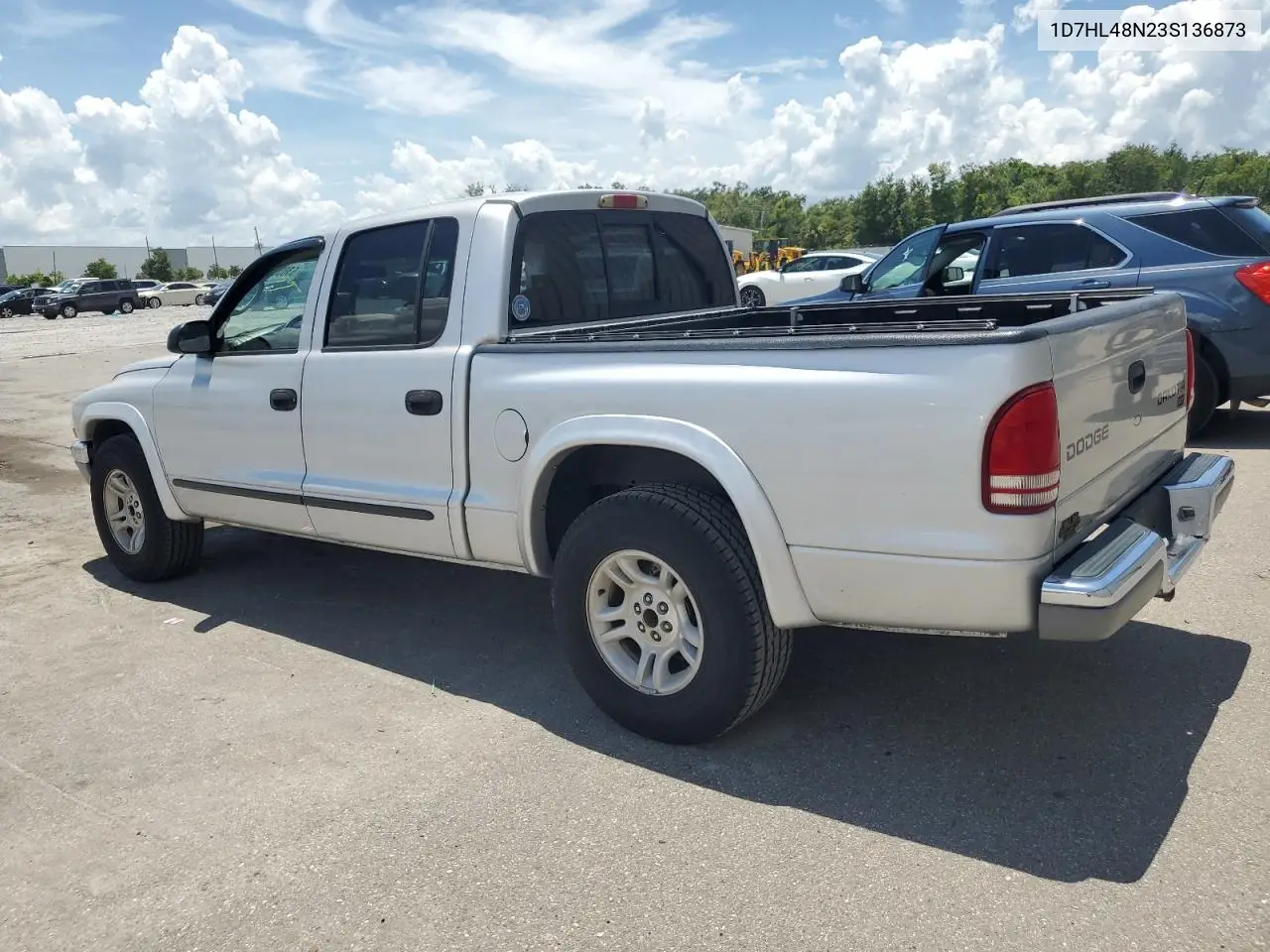 2003 Dodge Dakota Quad Slt VIN: 1D7HL48N23S136873 Lot: 63052955