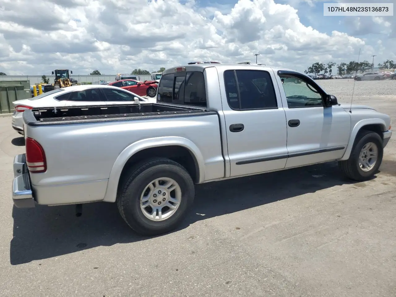 2003 Dodge Dakota Quad Slt VIN: 1D7HL48N23S136873 Lot: 63052955