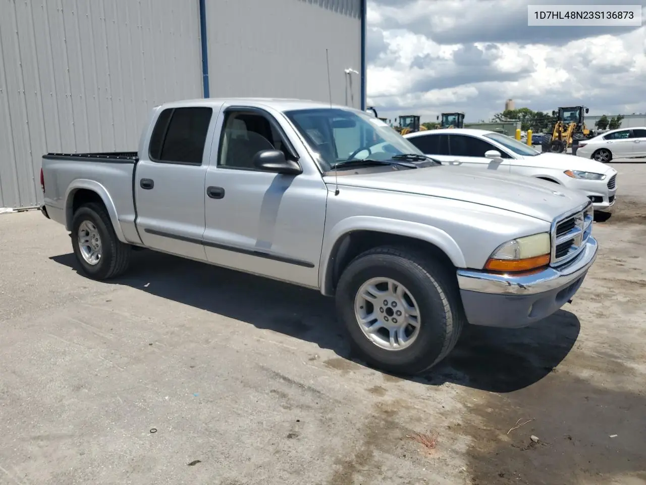 2003 Dodge Dakota Quad Slt VIN: 1D7HL48N23S136873 Lot: 63052955