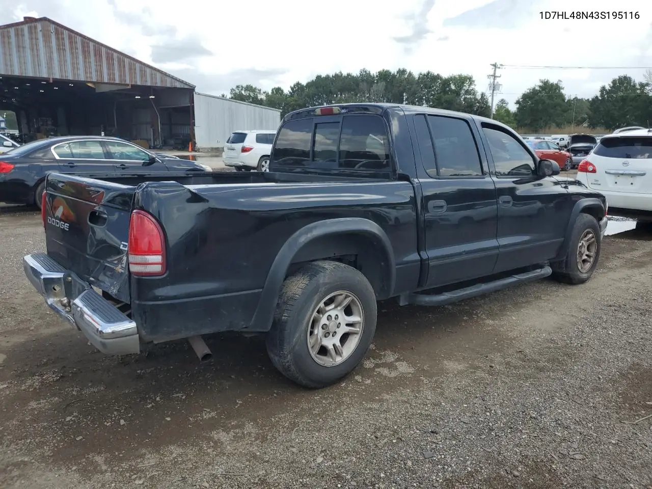 2003 Dodge Dakota Quad Slt VIN: 1D7HL48N43S195116 Lot: 64093705