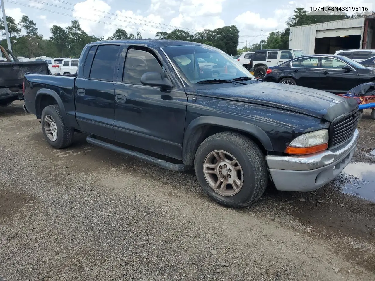 2003 Dodge Dakota Quad Slt VIN: 1D7HL48N43S195116 Lot: 64093705