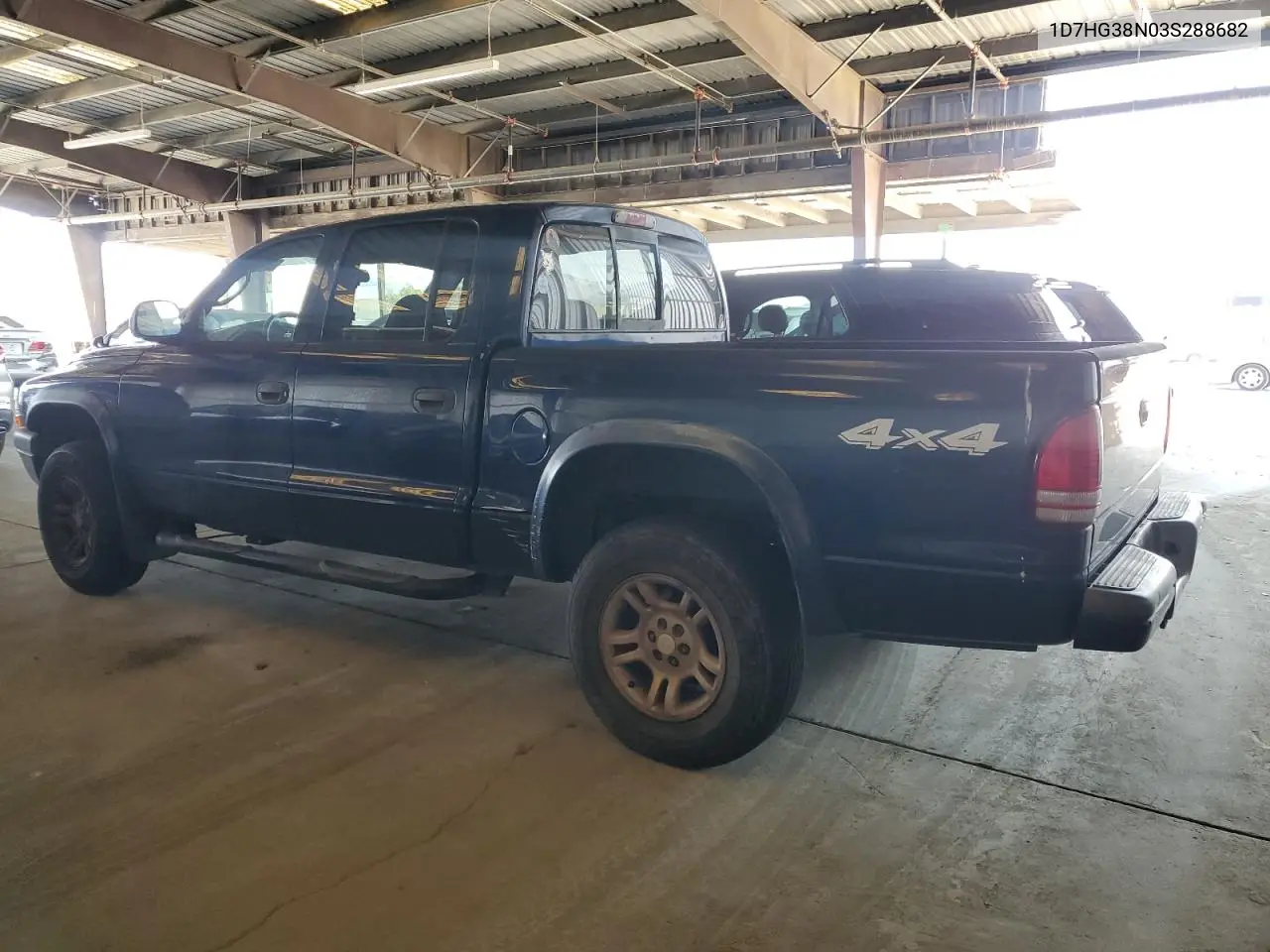 2003 Dodge Dakota Quad Sport VIN: 1D7HG38N03S288682 Lot: 64330595